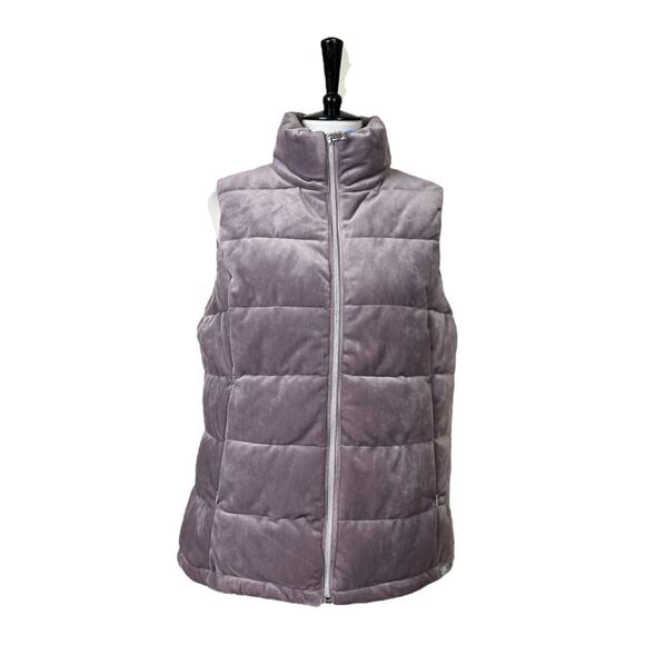 Zeroexposur New Vest Winter Quilted Puffer Zip Front Lavender Women’s Size Large - Picture 1 of 13